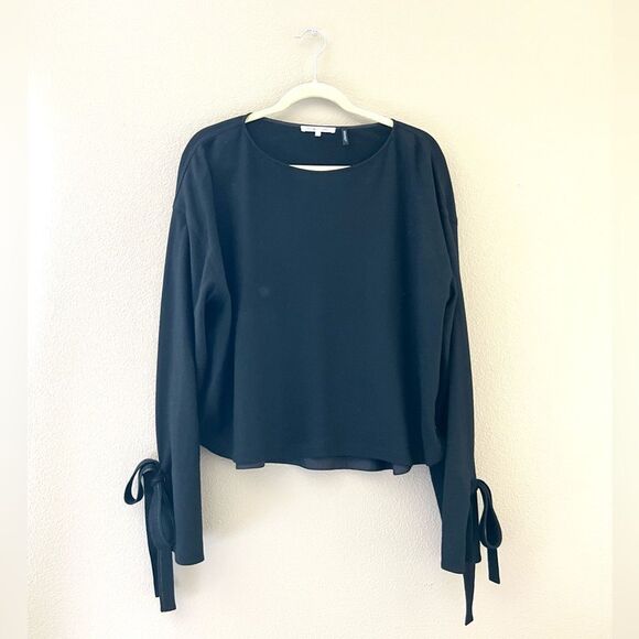 Helmut Lang Sonar 100% Wool Boxy Tie Cuff Sweater - Picture 1 of 9